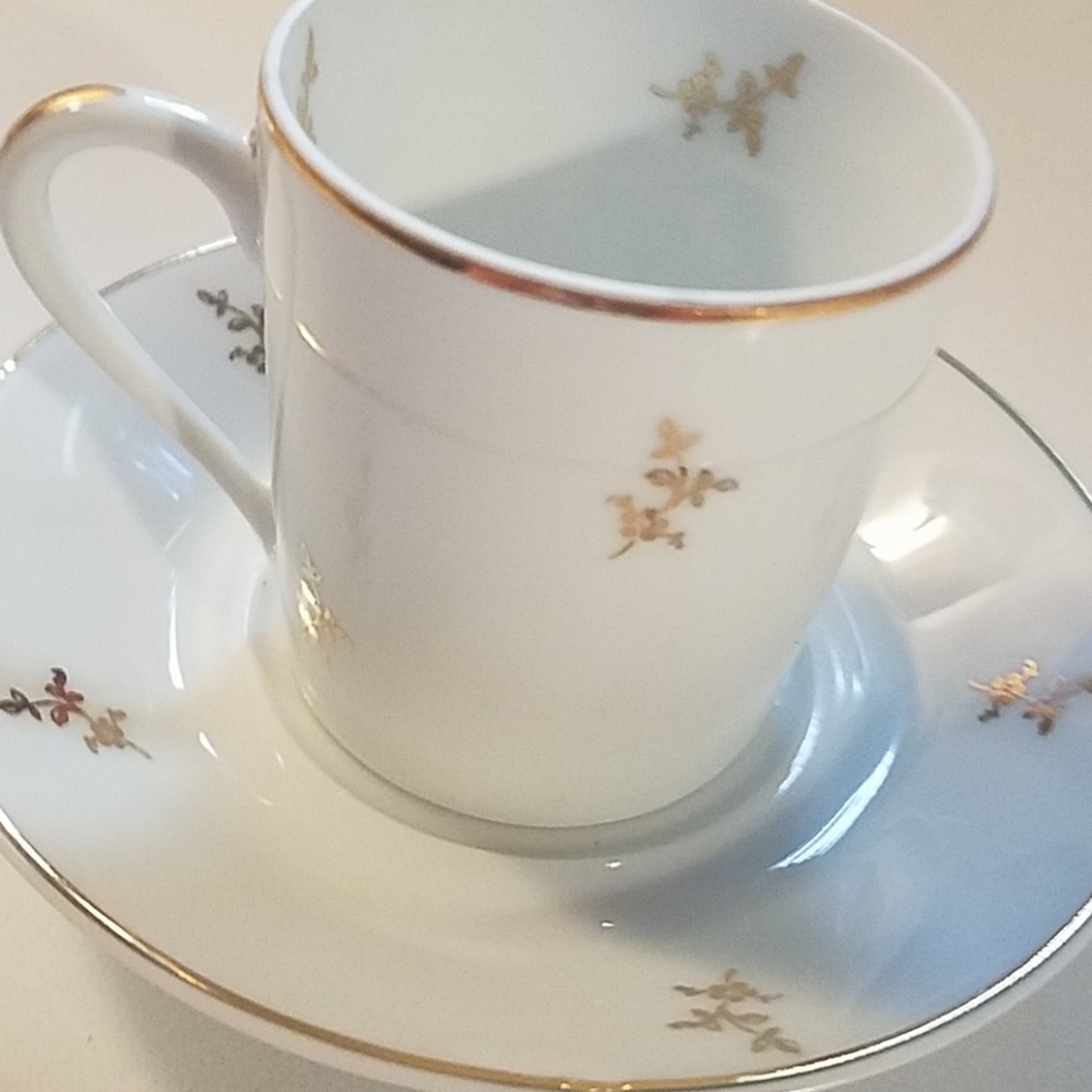 Limoges minature tea cup and saucer.